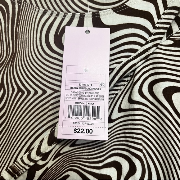 Dopamine Core Brown Stripe Dress - Picture 5 of 8